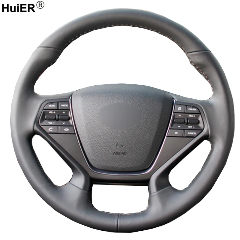 Buy Hand Sewing Car Steering Wheel Cover For Hyundai