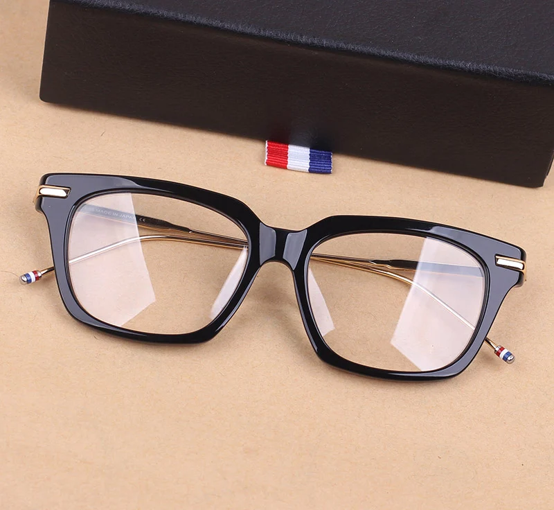 High quality thom square eyeglasses frames tb701 men women luxury brand
