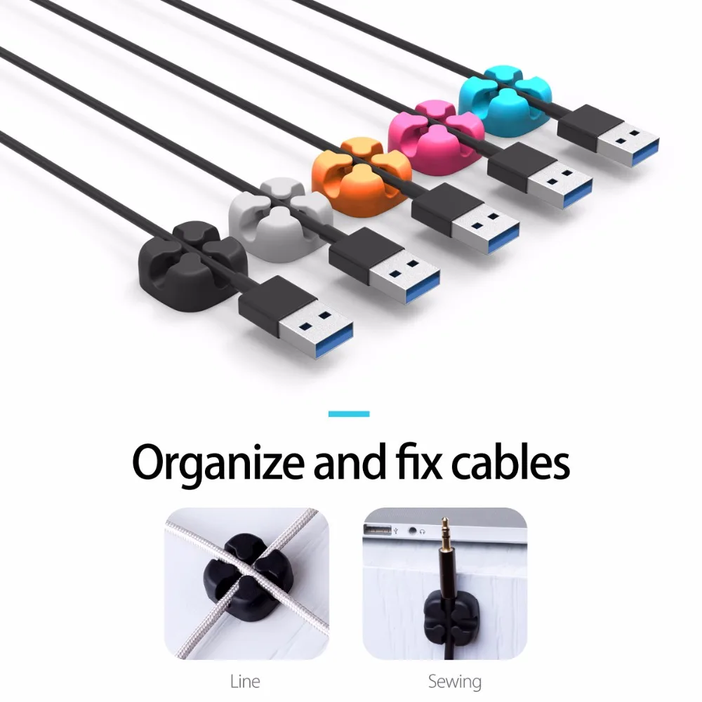 ORICO CBSX органайзер для проводов, настольные держатели, устройство для сматывания шнуров, управление, держатель шнура для наушников для iPhone, зарядный кабель для передачи данных