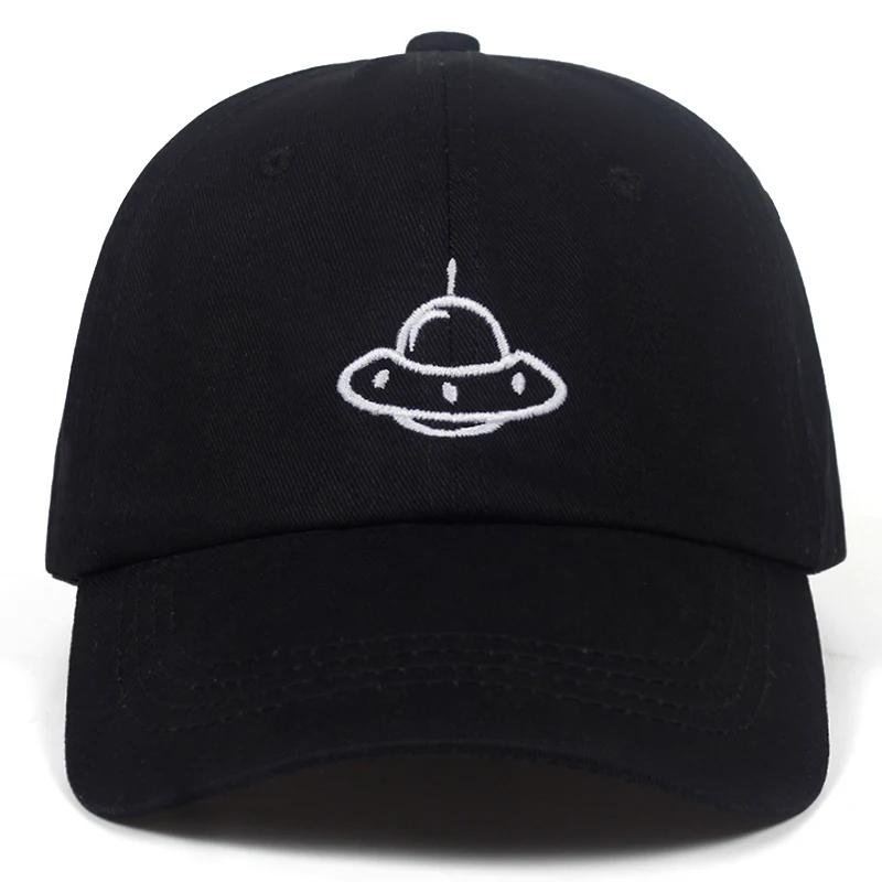 Бейсбольная Кепка с вышивкой НЛО модная кепка Snapback Регулируемая из 100% хлопка в