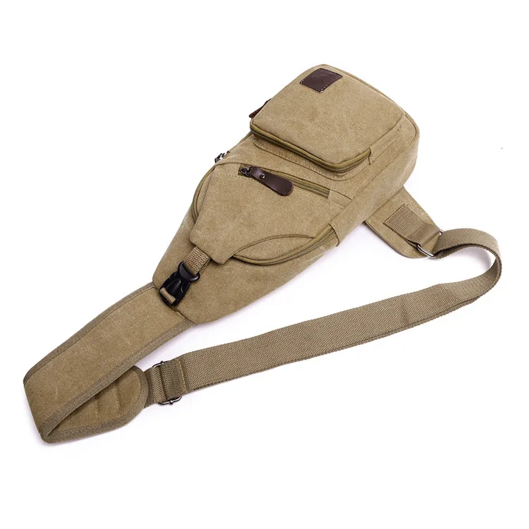 5 Colors New Canvas Chest Bag Fashion Designer Men's Polyester Sling Bags Chest Pack Crossbody Men Bag