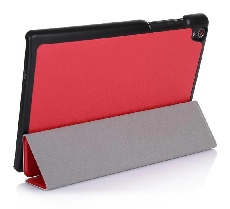 

Slim Silk Magnetic Flip Stand PU Leather Shell Case Funda Capa Cover For Lenovo Tab S8-50 S8 50 S8-50F S8-50LC Tablet +Film +Pen