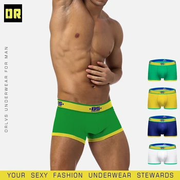 

BS Brand Male Underwear Men Boxers Sexy Gay Underwear Cotton Male Knickers Mesh Breathable Cueca Tanga Men Boxers Sleepwear