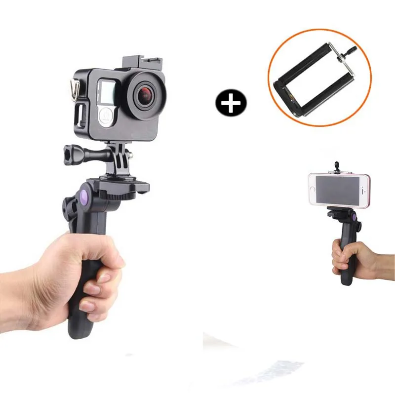 Self Selfie Stick Handheld Mini Tripod 2 in 1 Tripods + Phone Holder