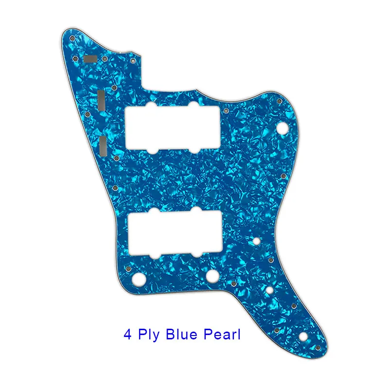 blue pearl shell Pleroo аксессуары для гитары накладки с 13 шурупы костюм fender Японии MIJ Jazzmaster гитары царапинам пластины Различные цвета - Цвет: blue pearl shell
