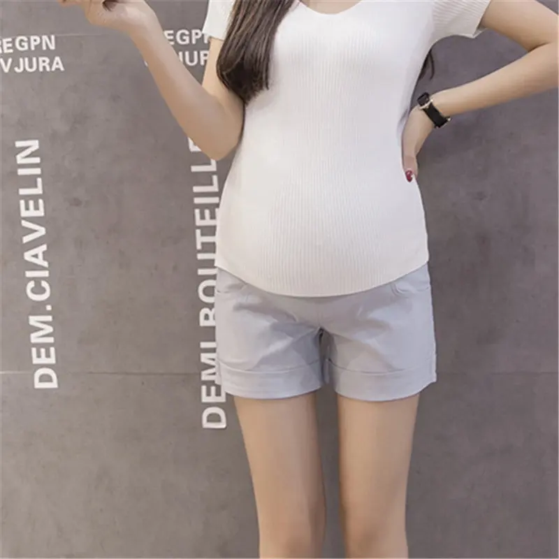 HziriP уход за беременностью живот летний Материнство плюс эластичные повседневные женские модные тонкие свободные шорты