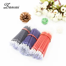 ZANCA 0,5 мм 100 шт./лот ручка Refill Офис Подпись стержней цвета — красный, синий, черный пополнения чернил канцелярские принадлежности Школьные принадлежности