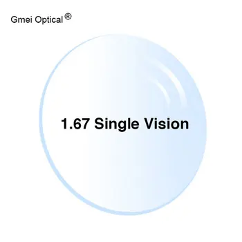 Radiation Protection 1.67 High-Index Ultra-Thin HMC EMI Aspheric Anti-UV Myopia Hyperopia Clear Optical Prescription Lenses,2Pcs