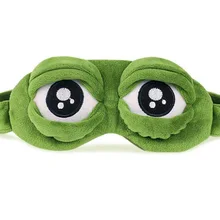 1 шт./компл. милые Пепе Лягушка грустно лягушка 3D маска для глаз, плюшевая игрушка спальный забавные отдых сна аниме Косплэй аксессуары подарок