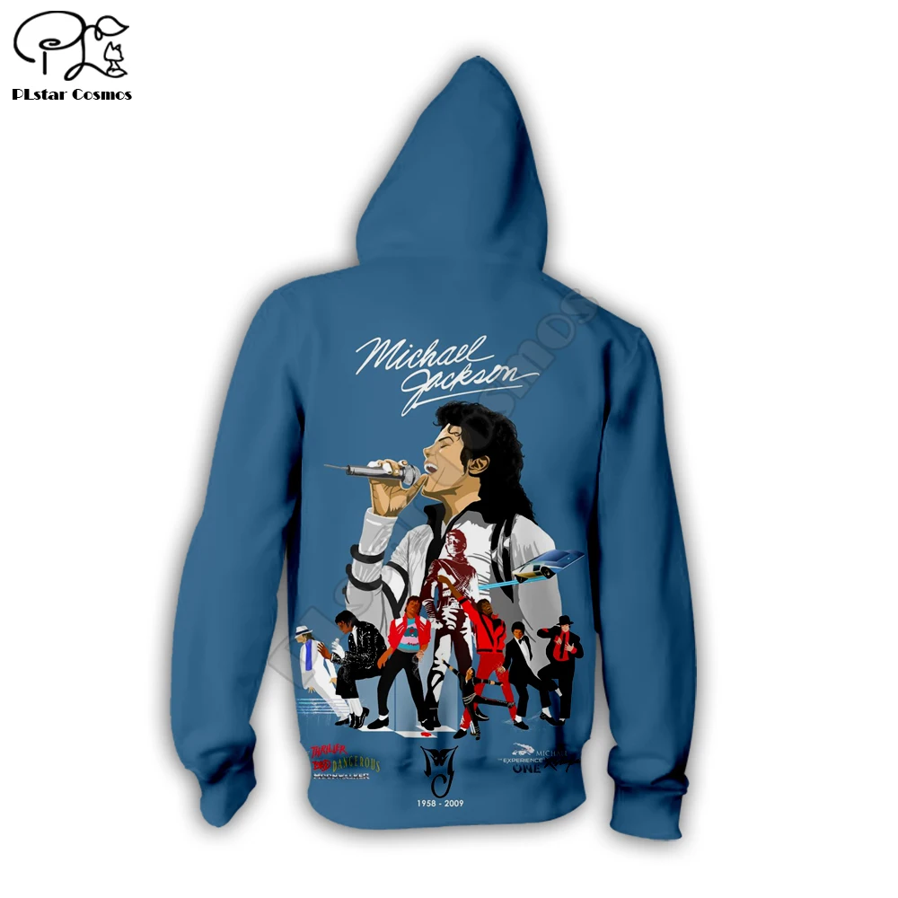 PLstar Cosmos Michael Jackson 3D Printed Hoodie/Sweatshirt/Jacket/Mens Womens hip hop apparel Drop shipping