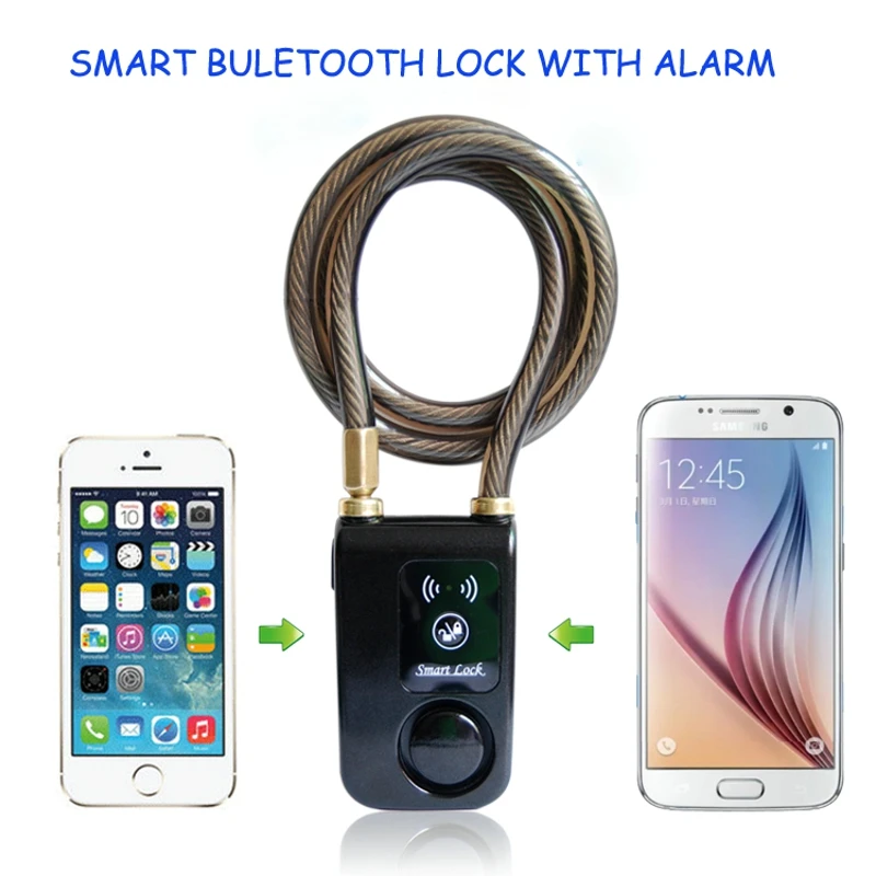

High Quality Bluetooth Smart Lock with Anti Cutting Anti Disassembling Vibration Waterproof and Alarm Sound Function Safely