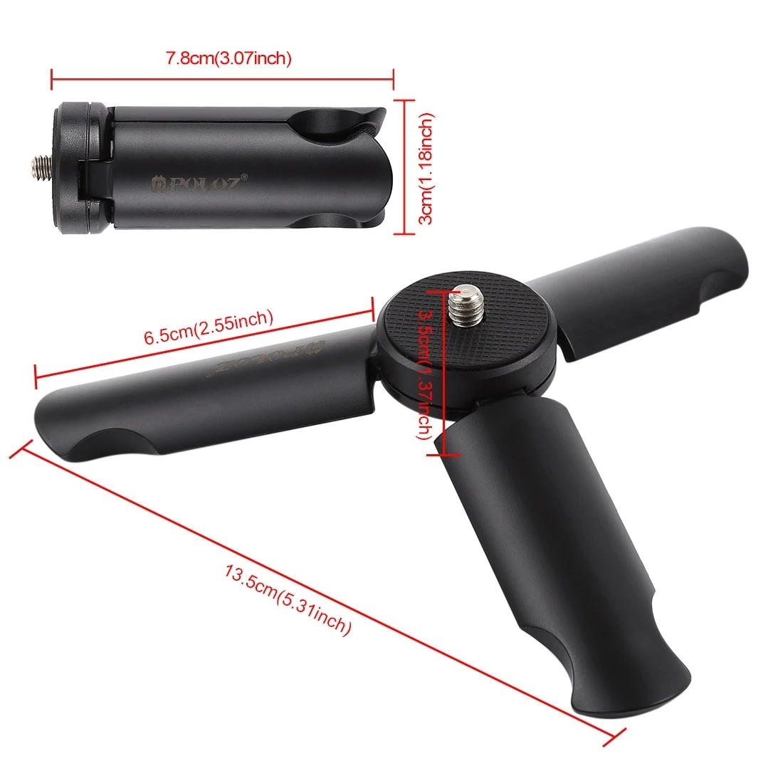 Phone Tripod Metal Mini Tripod Stand Mini Tripod Camera Tripod Smartphone Action Camera Holder Monopod iPhone/Samsumg/Xiaomi Gopro 6 /DJI
