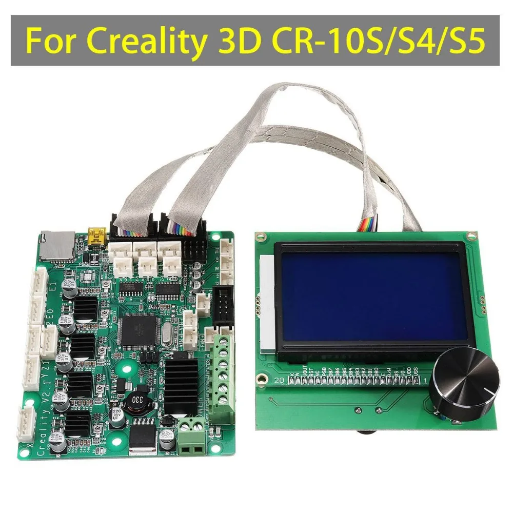 3D Printer Upgrade Mainboard Control Board+LCD Screen For Creality CR-10S/S4/S5