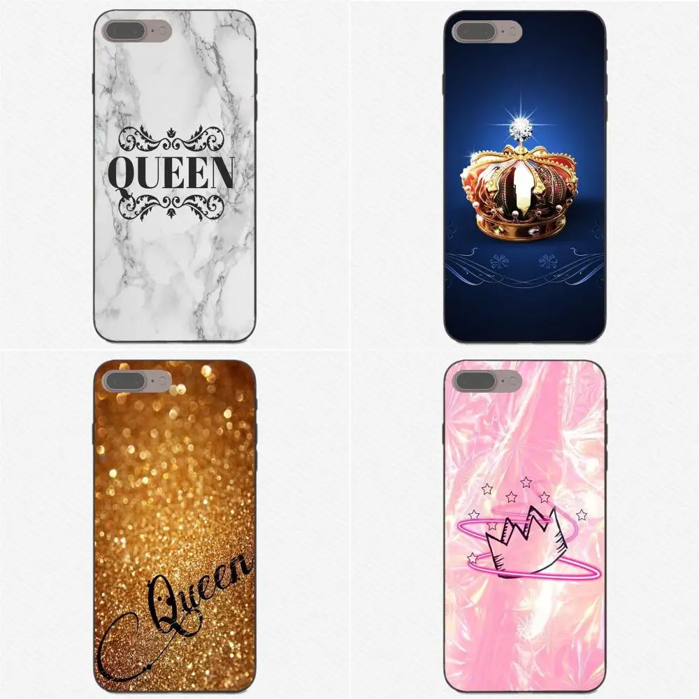 Best Cover Queen Crown King Princess For Galaxy C5 C7 J1 J2 J3 J330 J5 J6 J7 J730 2017 Ace Core Duo Max Mini Plus Prime Pro
