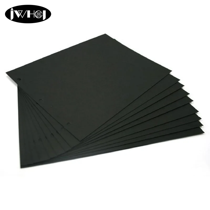 

10 sheet 10 inch/12inch DIY photo album Inside pages Black cardboard Handmade Sticky Type scrapbooking Replace graffiti paper