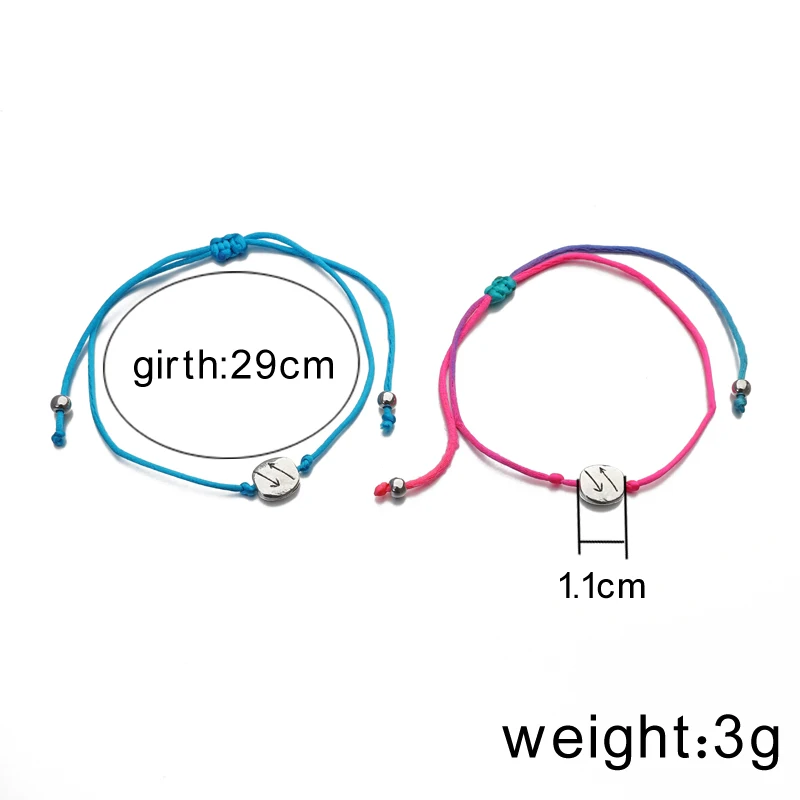 Подарок на годовщину браслет карта он и ее Регулируемый цвет веревки матч пара друзей браслет отношения