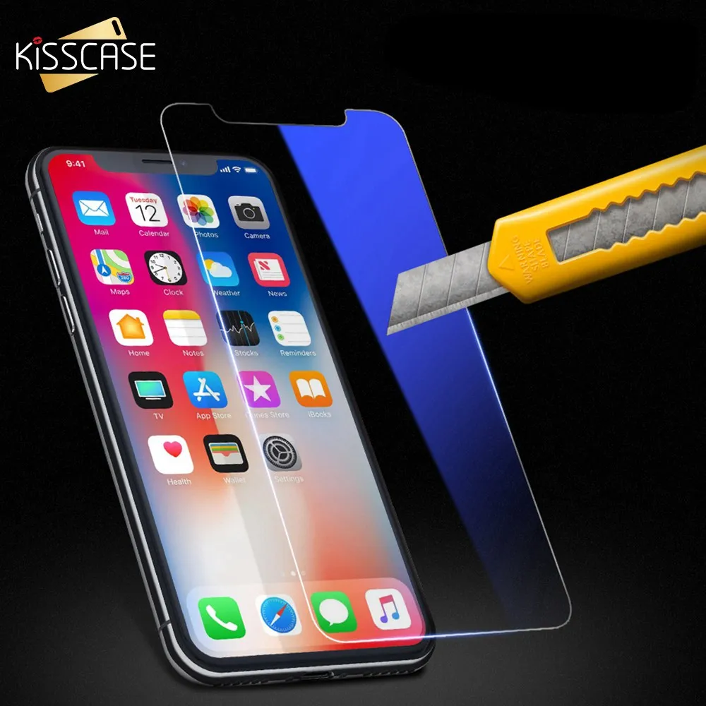 

KISSCASE 9H Protective Glass For iPhone 6 6S 7 8 Plus X XS Max XR 10 Screen Protector For iPhone XS 8 7 6S 6 Plus Tempered Glass