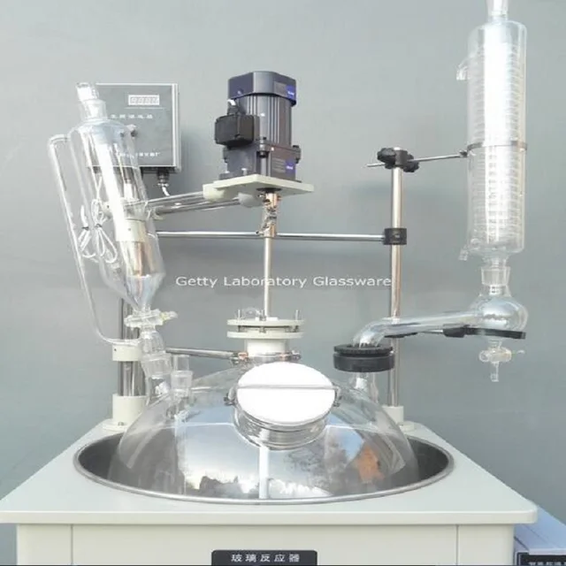 50L Single deck Glass Chemical Reactor, Chemistry Reacting Vessel w