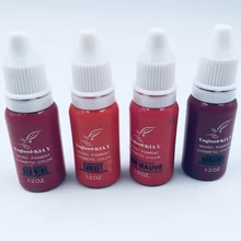 Englandkiay 4 цвета микропигмент Косметическая Красота Сексуальная губы постоянный пигмент для перманентного макияжа