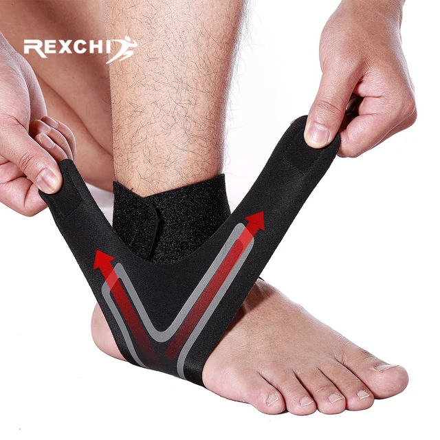 REXCHI 1 PC Sports Ankle Brace Fitness Gym Ankle Support Gear Elastic Foot Weights Wraps Protector Legs Power Weightlifting