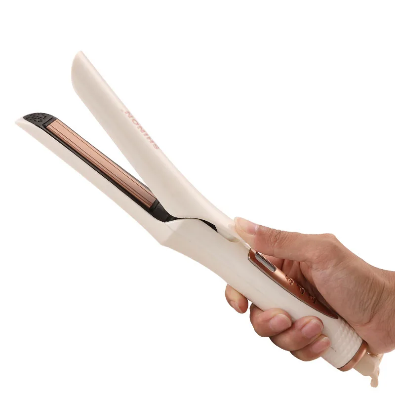 

2 in 1 Hair Straightener And Curler Ceramic Mini Hair Curlers Travel Hair Curling Iron Curly Waver Hair Iron Styling Tool