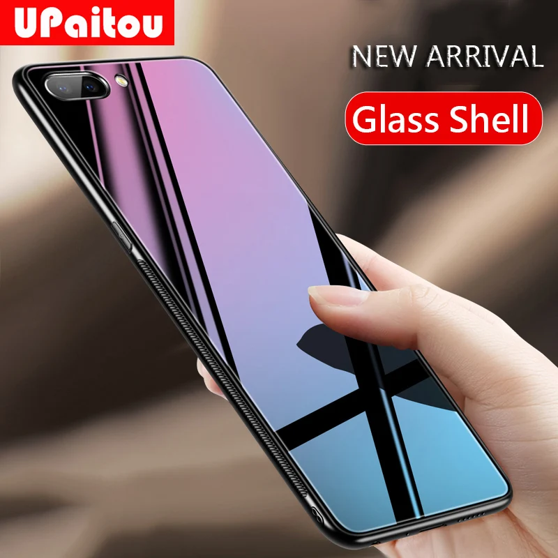 UPaitou чехол из закаленного стекла для OPPO R11 R11S R9 R9S F1 F3 Plus R15 мягкий