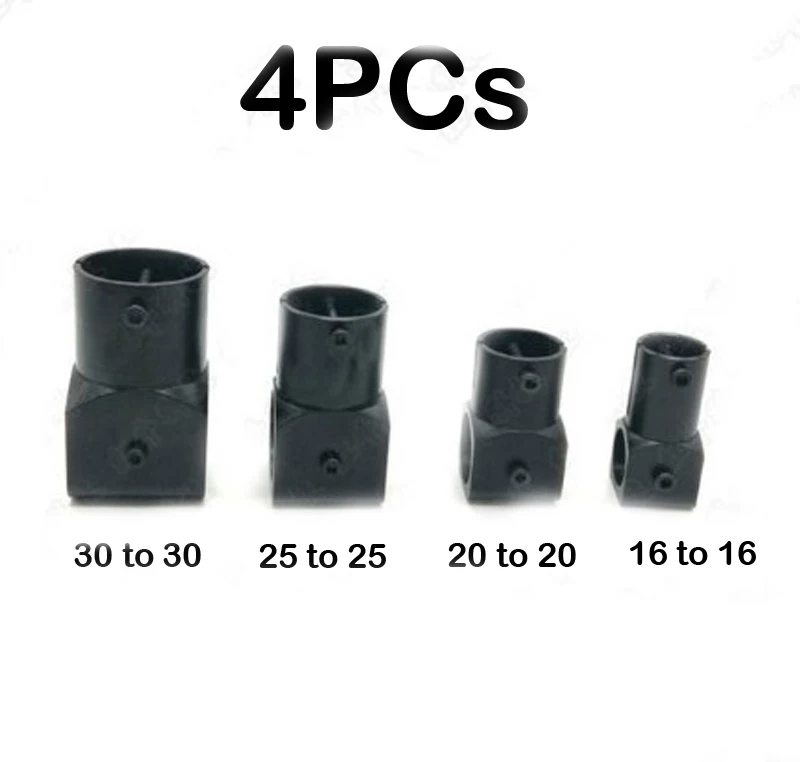 

16mm 20mm 25mm 30mm Carbon Fiber Laning Gear Tube Pipe T Joint Connector Aluminum Feet Fixed Aapter For RC FPV Plant Protection