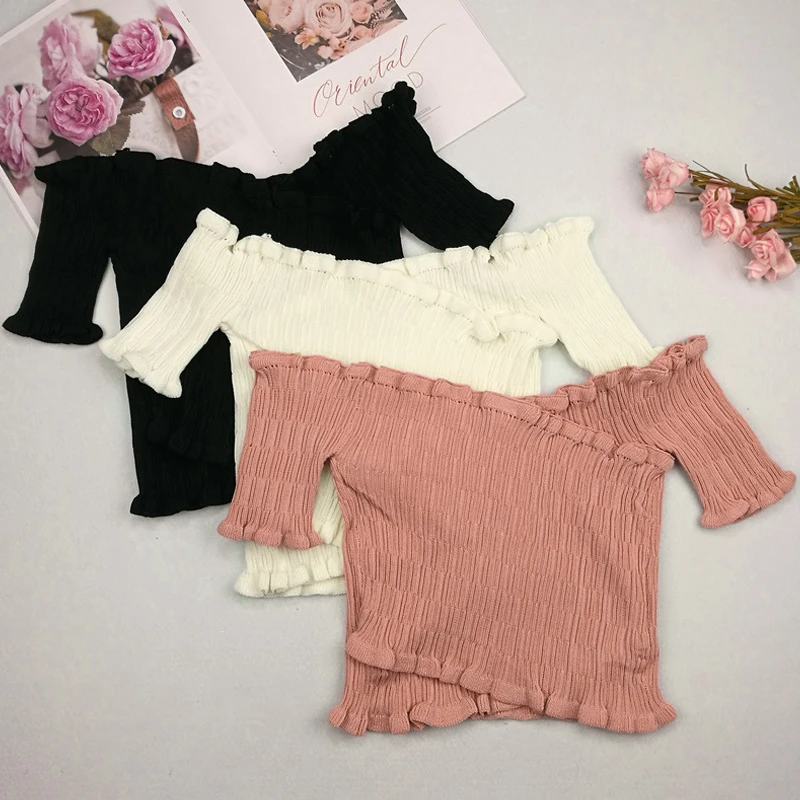 Топ Бюстье Camis с открытыми плечами Летняя женская одежда Haut ete Femme сексуальный топ