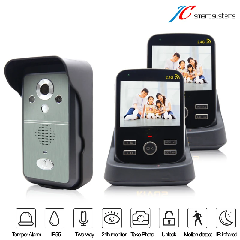 Digital videoportero font b door b font phone font b camera b font doorbell intercom wireless