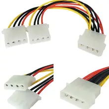 Мощность d типа 4PIN интерфейс 1 до 2 кабеля компьютер ide кабель-адаптер 20 см