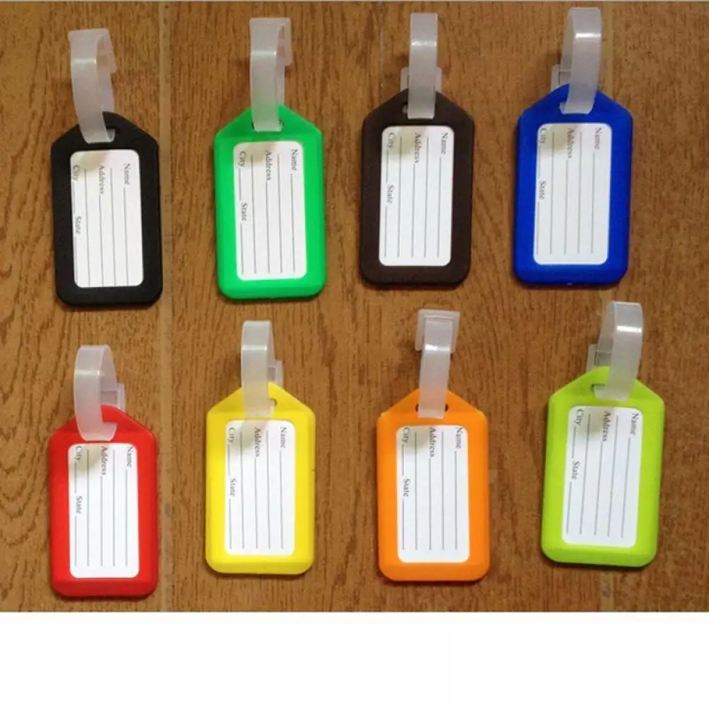 

Plastic pp travel luggage Tag suitcase boarding pass board Checked card Mixproof Boarding Tag Address Label Name ID Tags