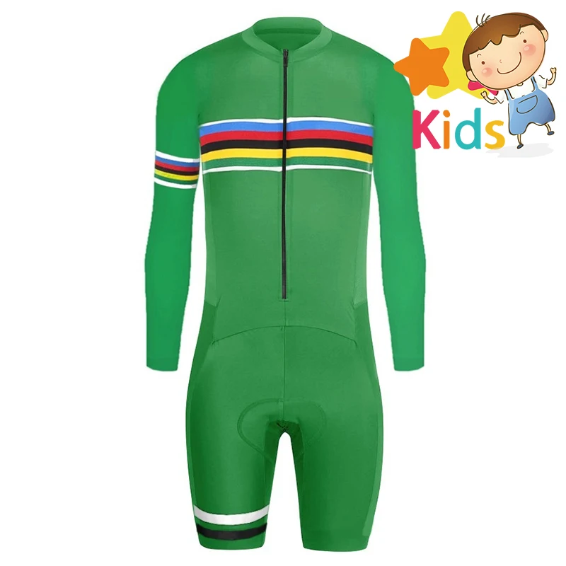 

Children's Cycling Skinsuit Triathlon Trisuit for Kids Ropa Ciclismo Maillot Jumpsuit Road Racing Skinsuit Bike Sports Wear