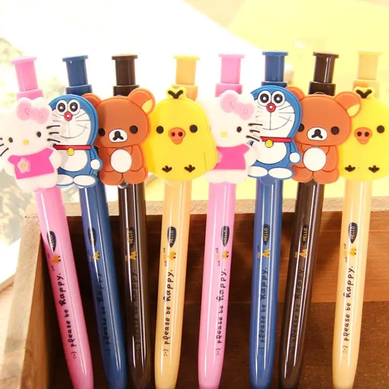 

1pcs/Lot Kawaii Cartoon friends ballpoint pen 0.5mm students' gift pen Lovely ball pens school office supplies
