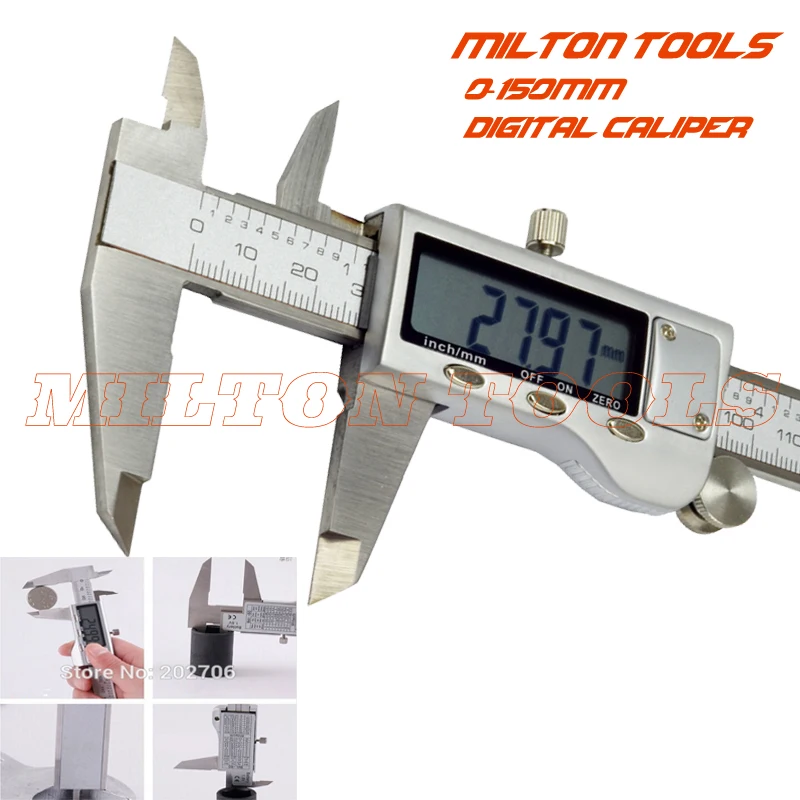 0-150mm/6&quot Metal-housing Digital Caliper micrometer gauge 5pcs/lot! | Инструменты