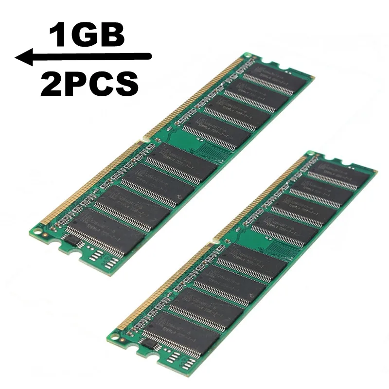 2GB (2x1 GB) DDR RAM 400 Mhz PC3200 No-Ecc Memory Ram DIMM 184-pin SDRAM Desktop PC Compatible With AMD 333/266MHz 2GB (2x1 GB) DDR RAM 400 Mhz PC3200 No-Ecc Memory Ram DIMM 184-pin SDRAM Desktop PC Compatible With AMD 333/266MHz