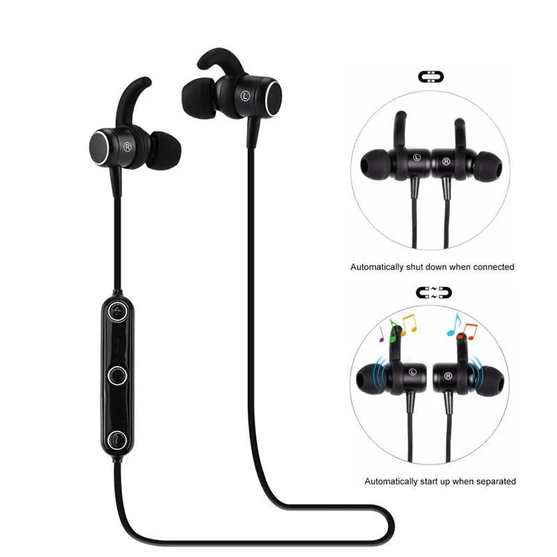 Waterproof M2 Sport Wireless Bluetooth Headset Switch Power on/off