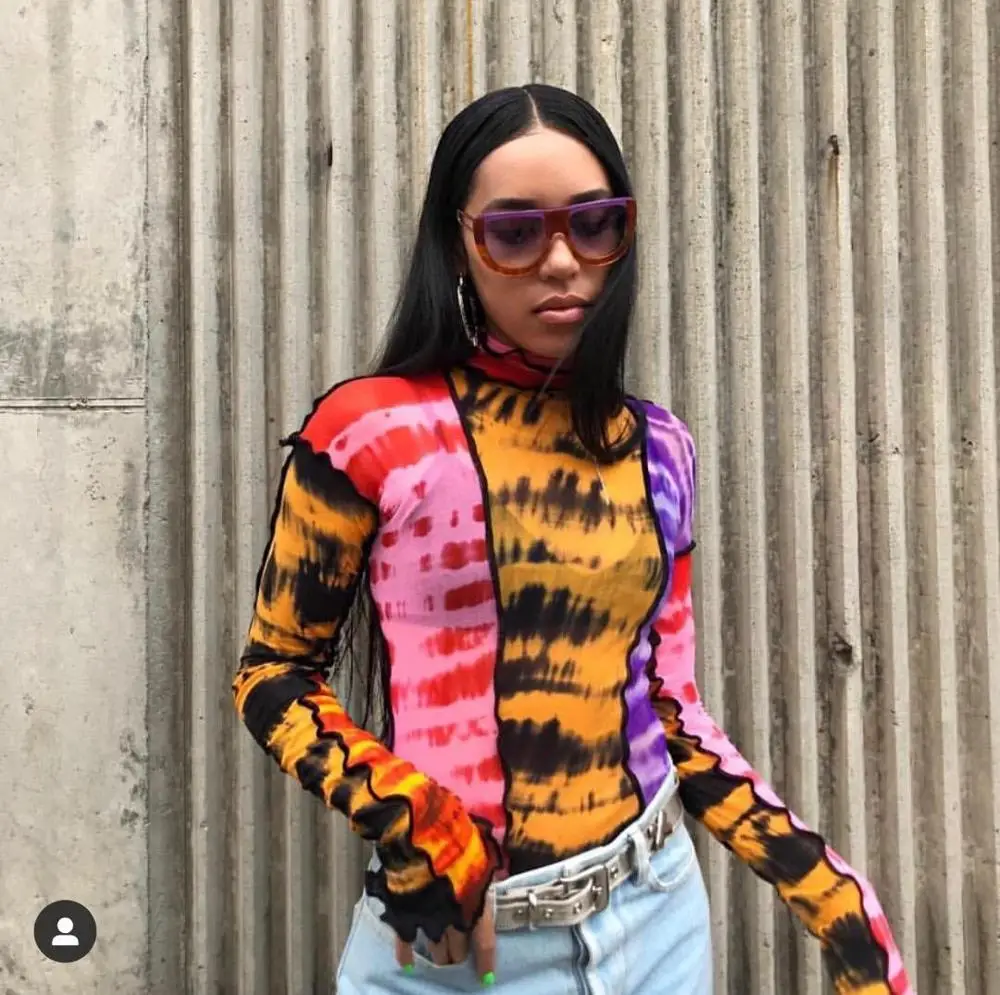 autumn new women striped stretch bottoming T-shirt tops 3 color ddxgz2