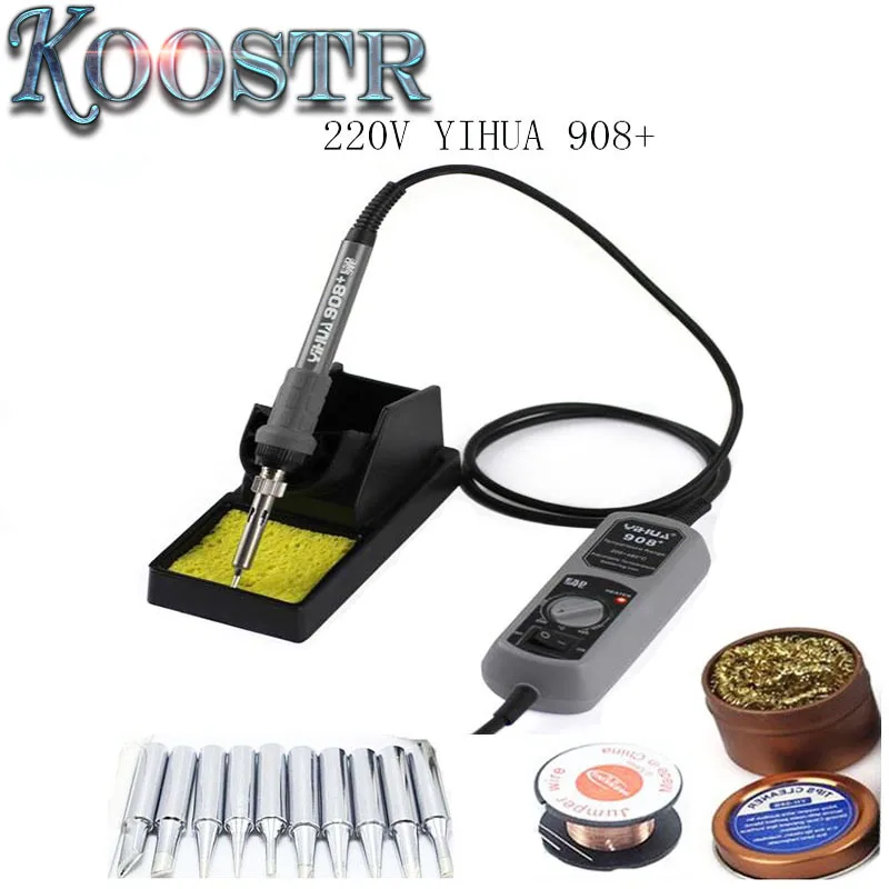 220V YIHUA 908+ Portable Solder iron Adjustable 200 480 Celsius