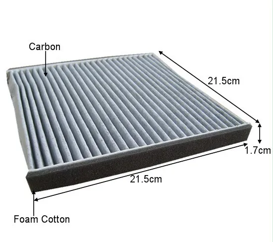 

Wholesale OEM LC74-61-P11 Factory Outlet C35479 Carbon Cabin Air Filter for MAZDA 215*215*17mm WIX24883