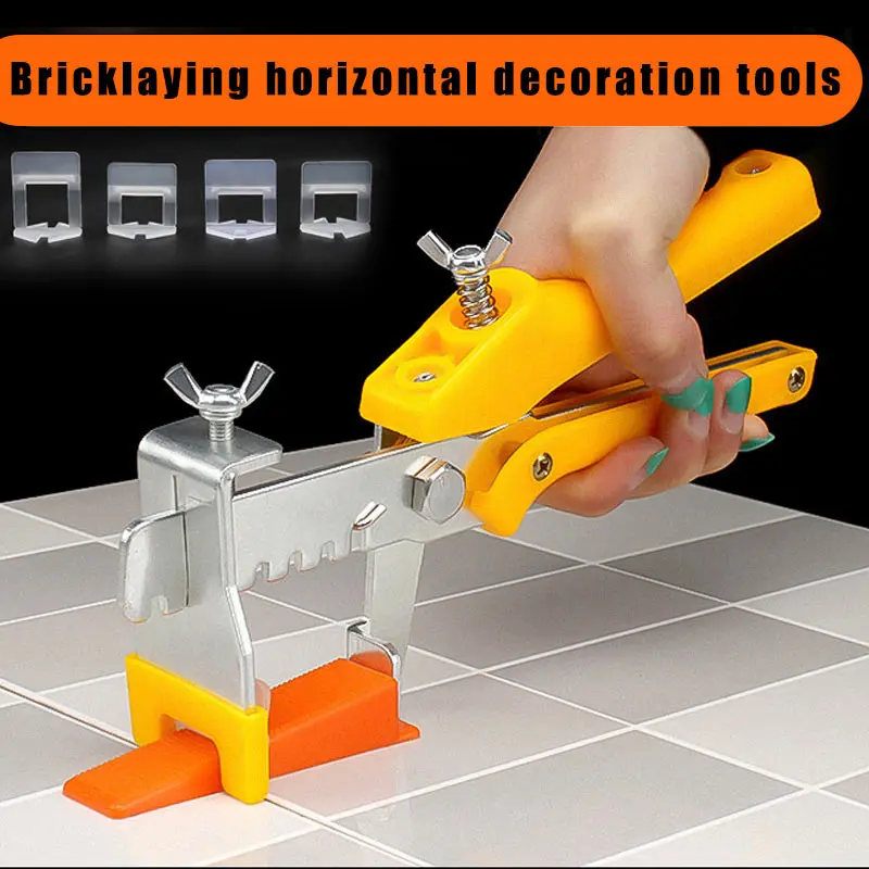 

100Pcs Reusable Tile Leveling System Clips/Wedges Wall Floor Spacers Tilling Supplies CLH@8