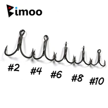Bimoo 10 pcs Seta Ponto Extra Afiada Agudos Ganchos Níquel Preto vermelho Cinza Cor Isca De Pesca Isca Giratório Auxiliar/Reposição ganchos