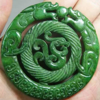 

Christmas decorations family +Chinese old handwork Green Jade Dragon Pendant multiple styles of free shipping