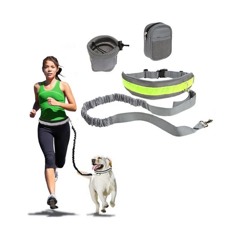 

Pet Products For Large Dog Handsfree Leash Leads Dog-Collars Adjustable Dog Harness Leash Running Jogging For Dogs Supplies