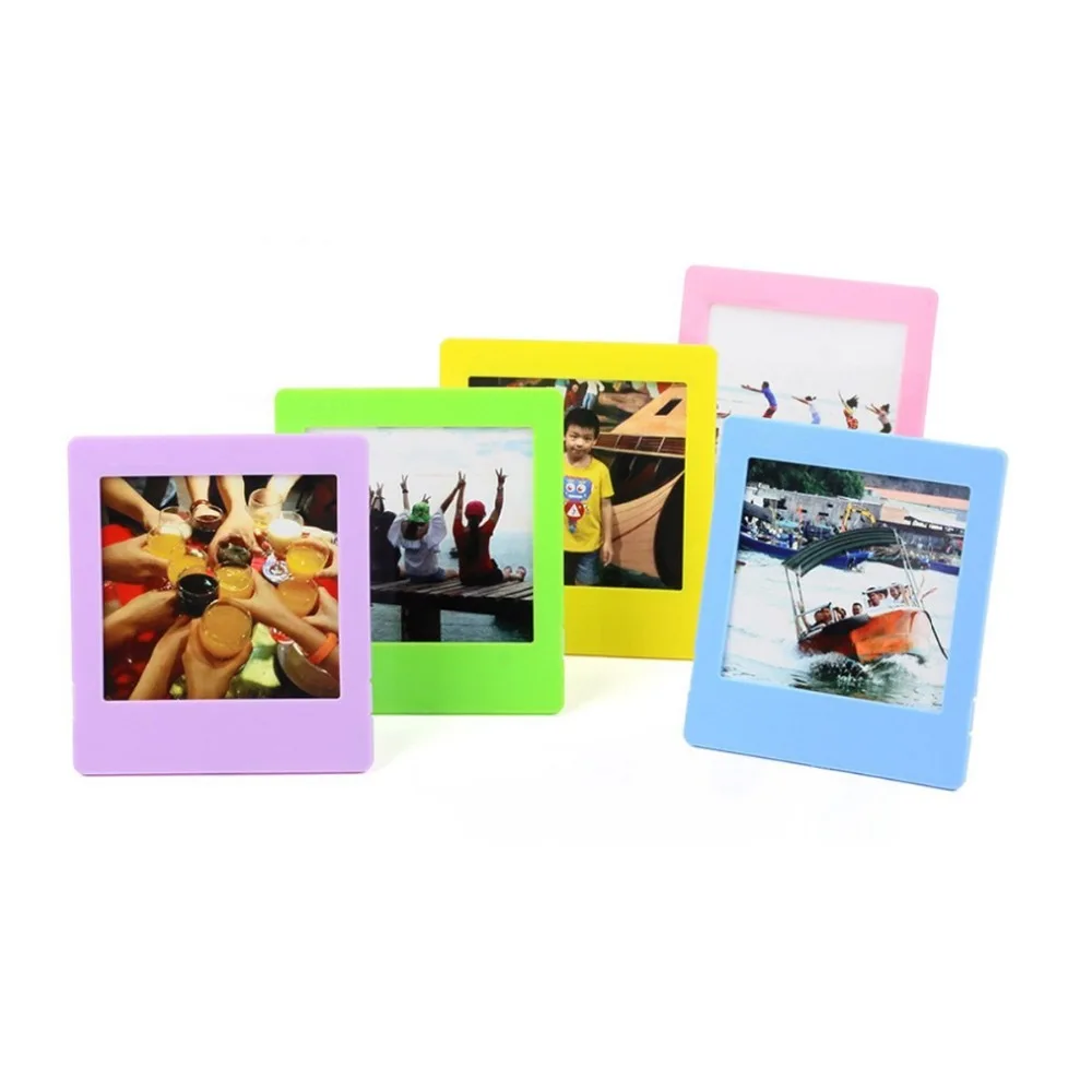 

5x Colorful Photo Decor Borders Stand Photo Frame Set for Instax Square SQ10 SQ6 SP3 Camera Films
