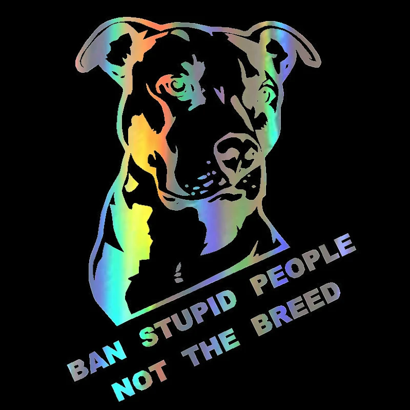 26*20 см Ban Stupid People Not The Breed Pitbull автомобильные наклейки и аксессуары для стайлинга