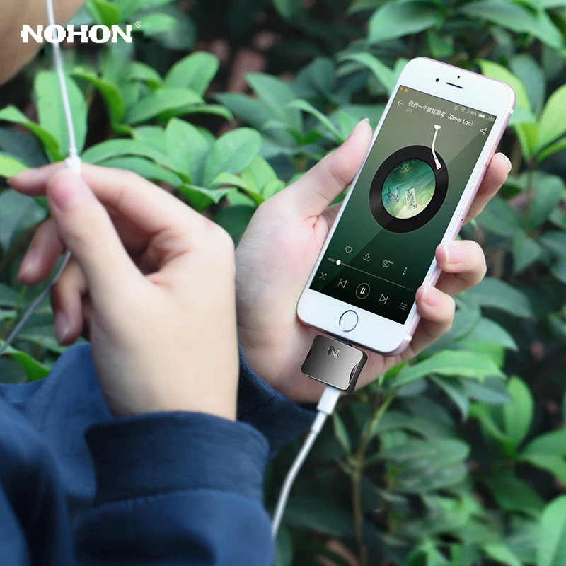 Nohon Headphone Jack Adapter Connector For Lightning iPhone X 8 8P 7 6 6S Plus For 8pin to 3 5mm Earphone Female Aux Audio Cable