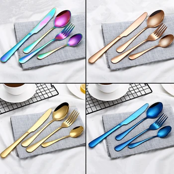 

Cutlery set 4 piece cutlery stainless steel Western set classic dinner set cutlery teaspoon wedding dining