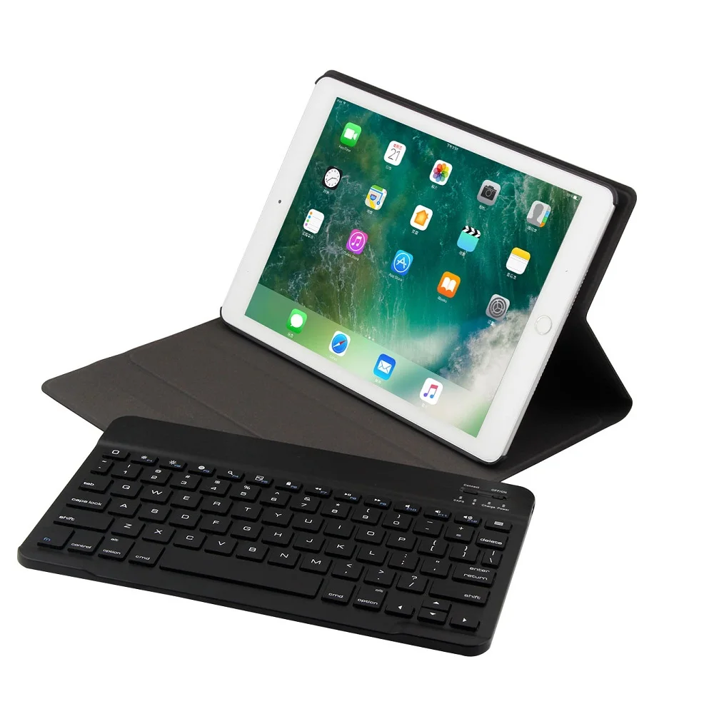  Split Design Leather Case With Bluetooth Keyboard Case For iPad Mini12345 Air 12 iPad 2017 2018 9.7