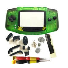 Лидер продаж, прозрачный зеленый цвет с объективом CLEFFA, черный корпус с кнопками для Nintendo dogba корпус для GameboyAdvance DMG GBO