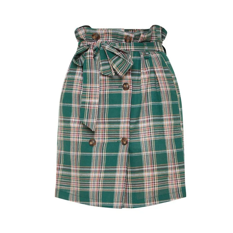 Sexy Womens Fashion Leisure Sport Mini Skirt Plaid Tie Slim Sexy Skirt vetement femme ulzzang grunge modis gothic vintage R10 (5)
